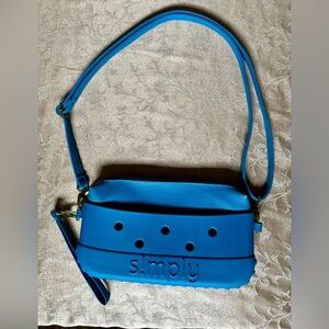 Simply Southern Crossbody, small purse, wrist strap, Beach Bright Blue